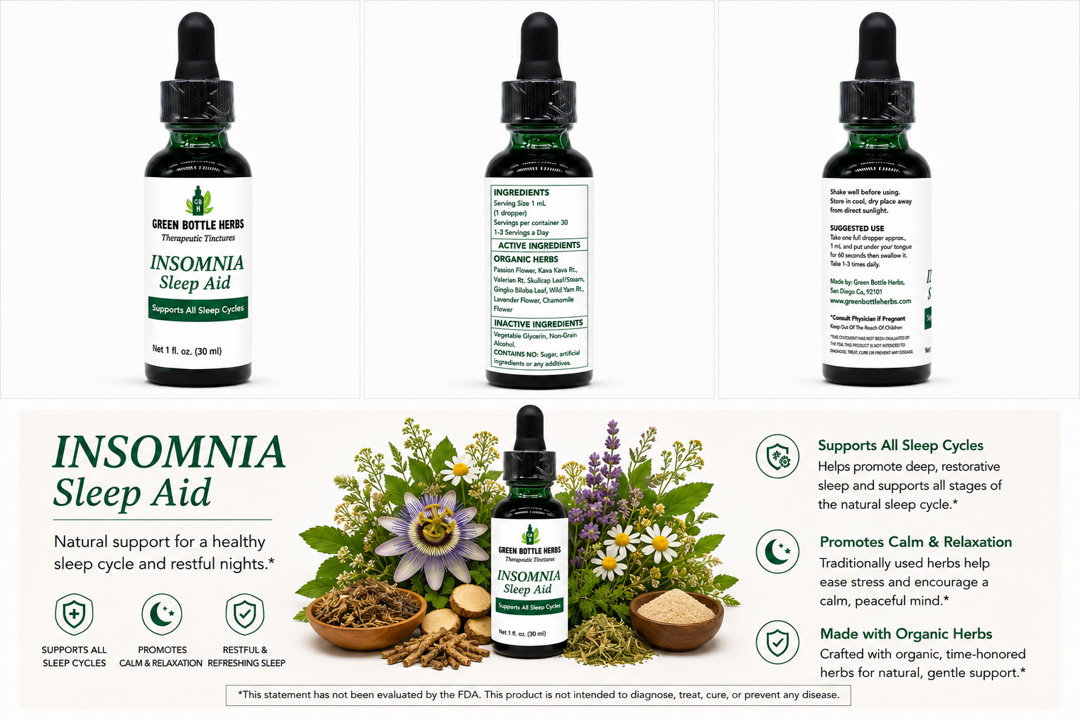 Insomnia Support Tincture/Herbal Extract