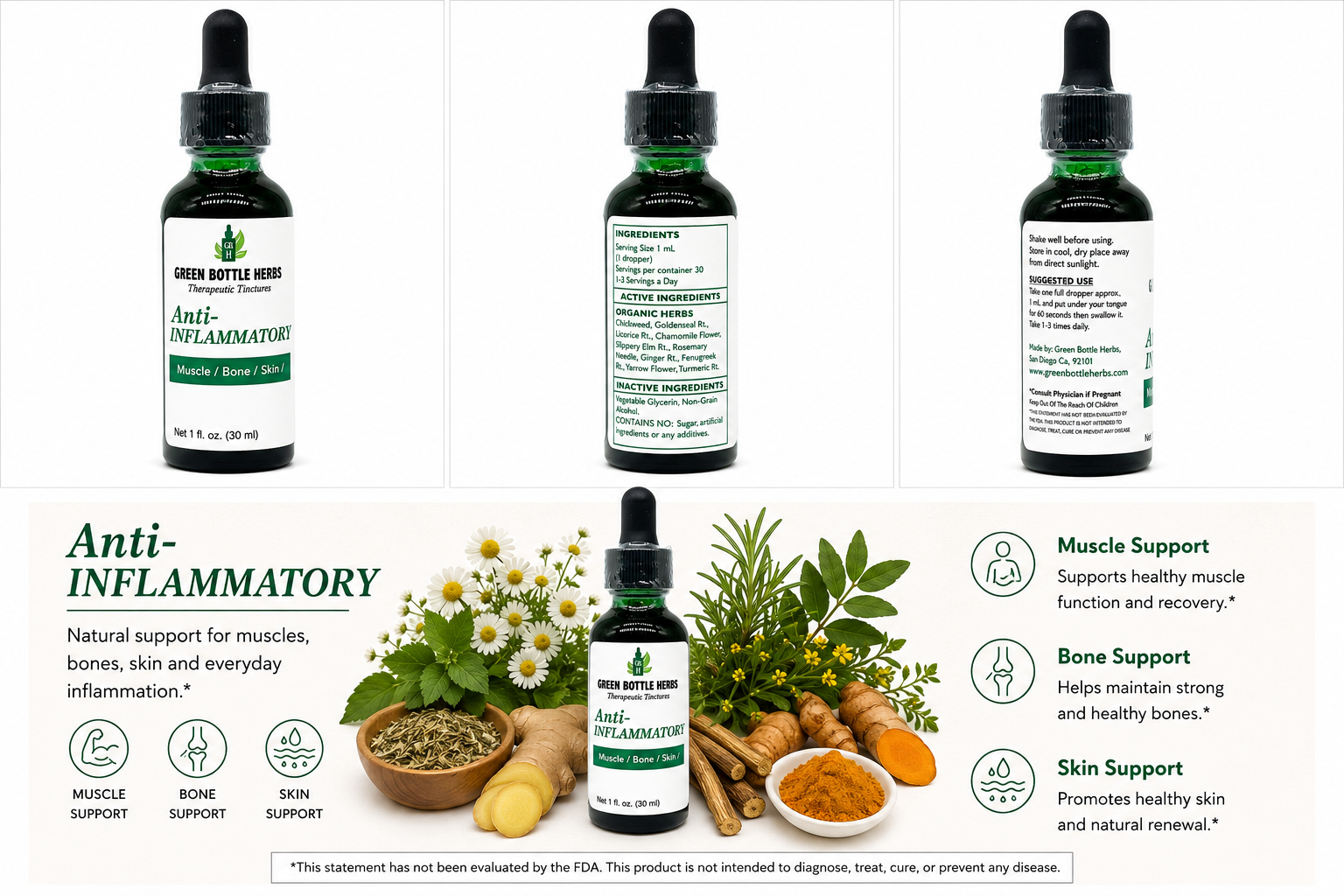 Anti-Inflammatory Tincture/Herbal Extract