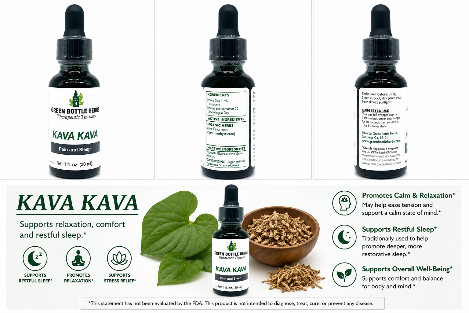 Kava Kava Tincture/Herbal Extract