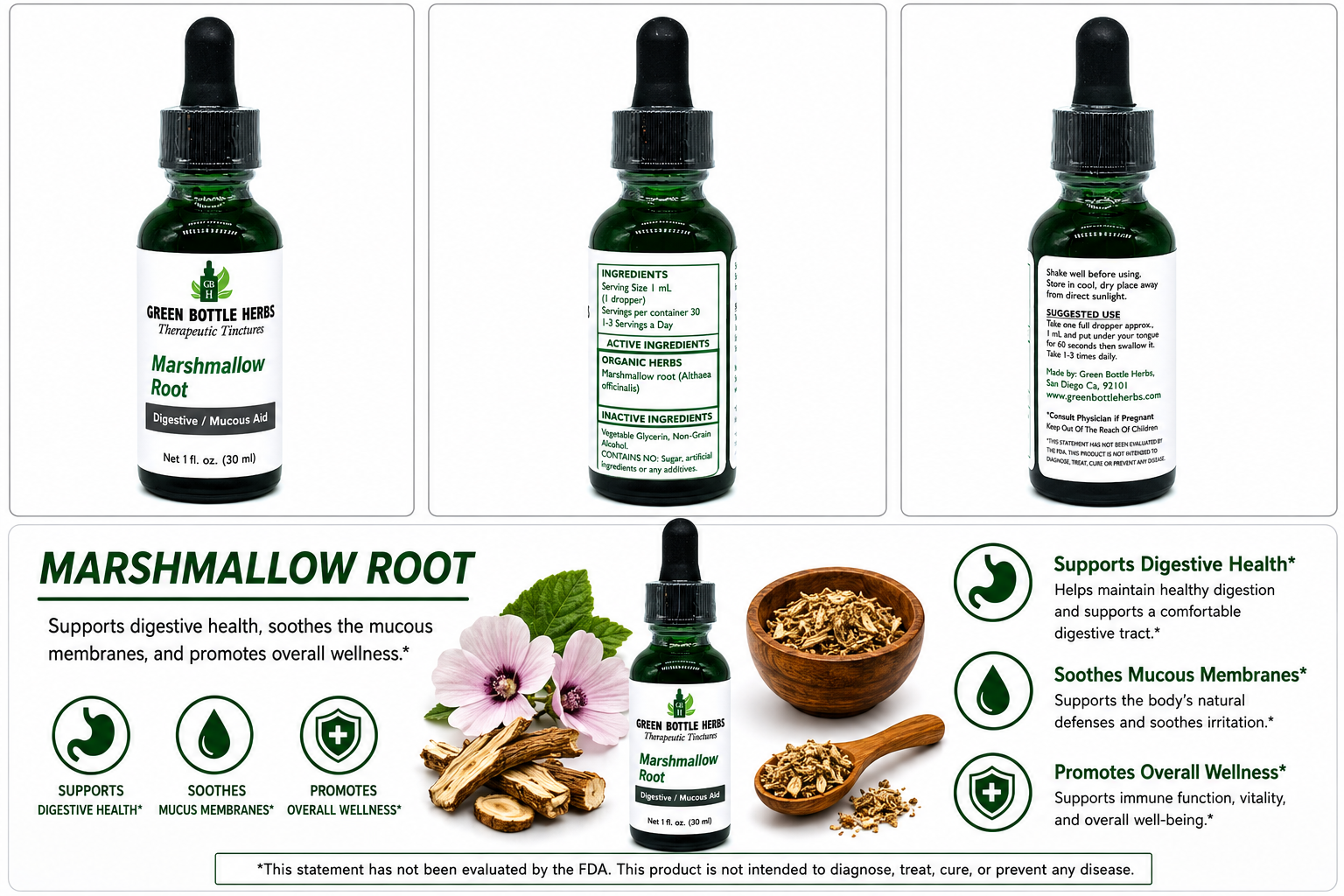 Marshmallow Root Tincture/Herbal Extract
