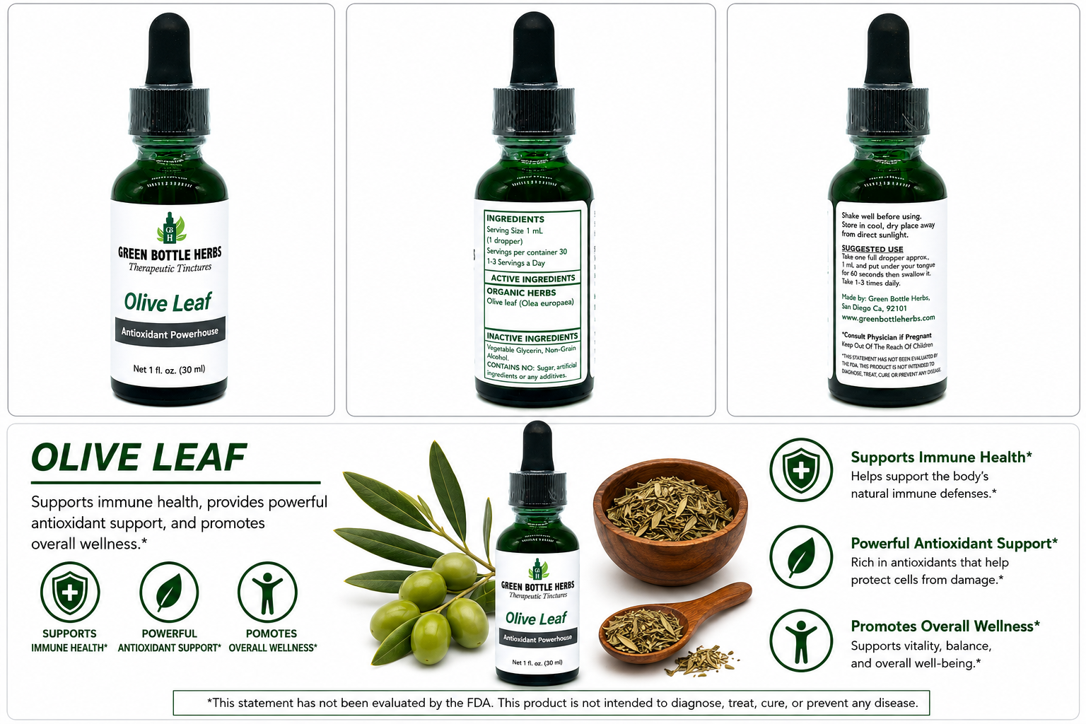 Olive Leaf Tincture/Herbal Extract