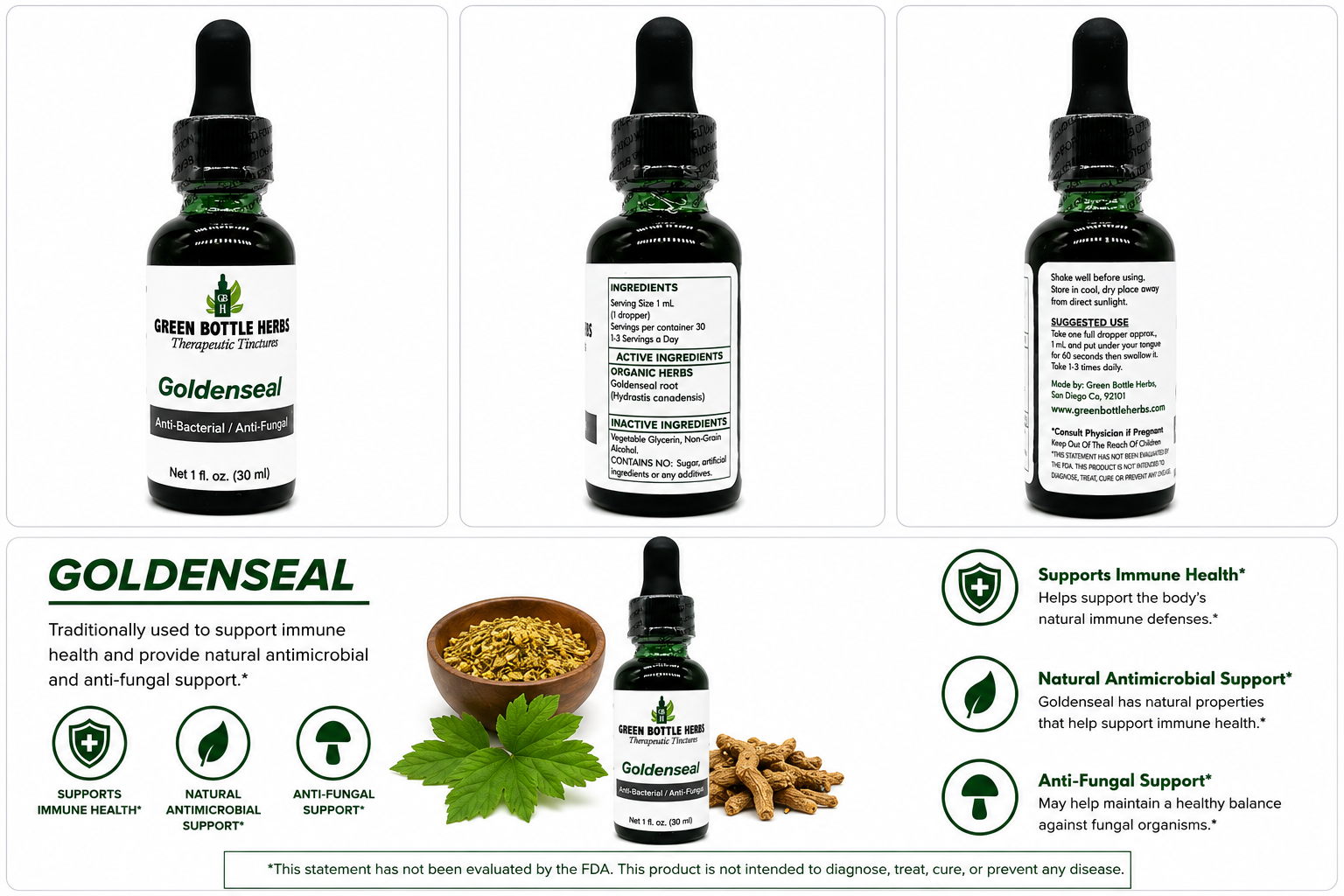 Goldenseal Tincture/Herbal Extract