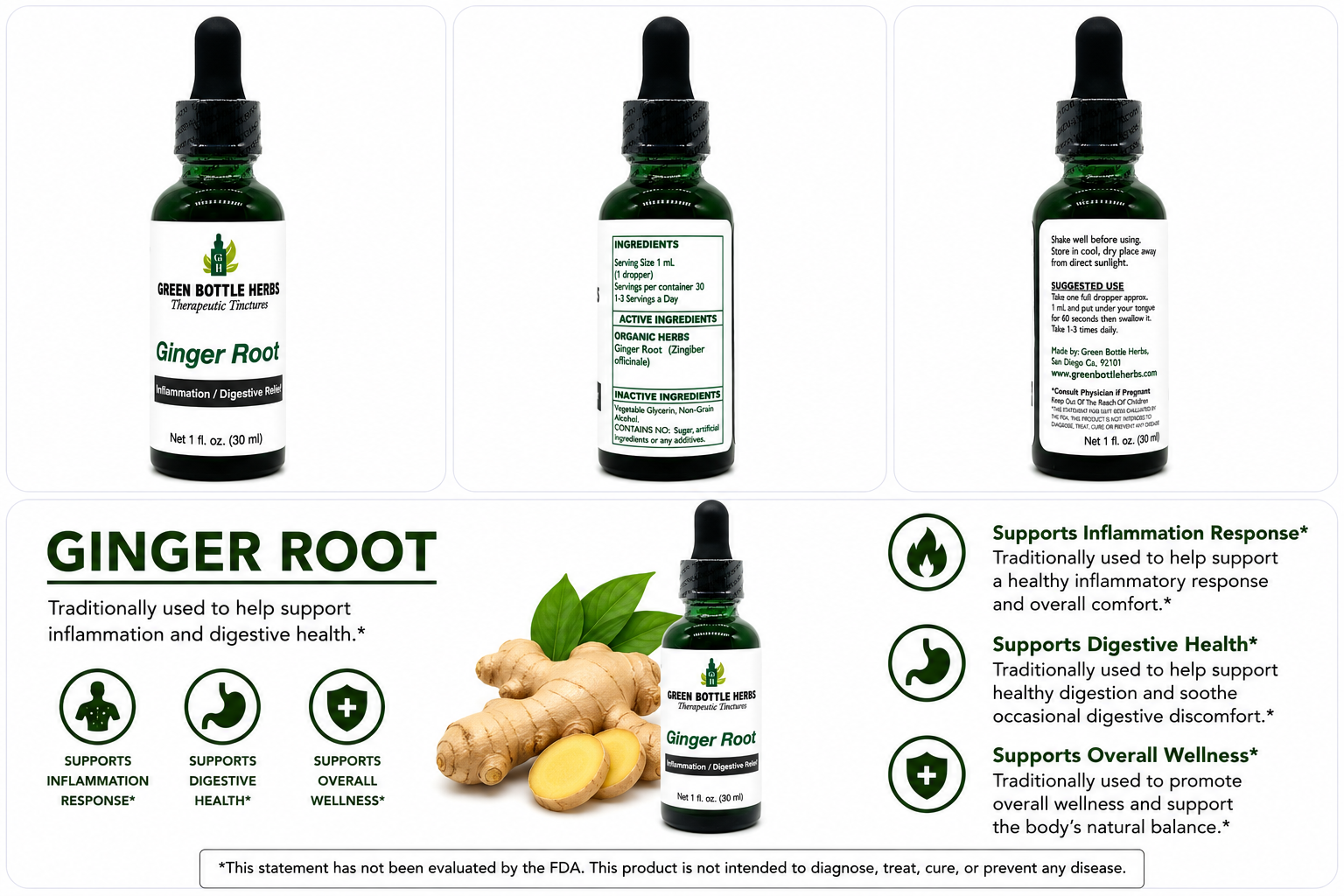 Ginger Tincture/Herbal Extract