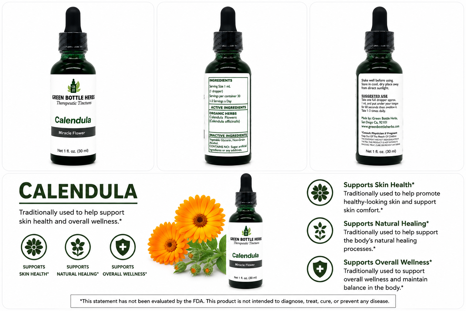 Calendula Tincture/Herbal Extract