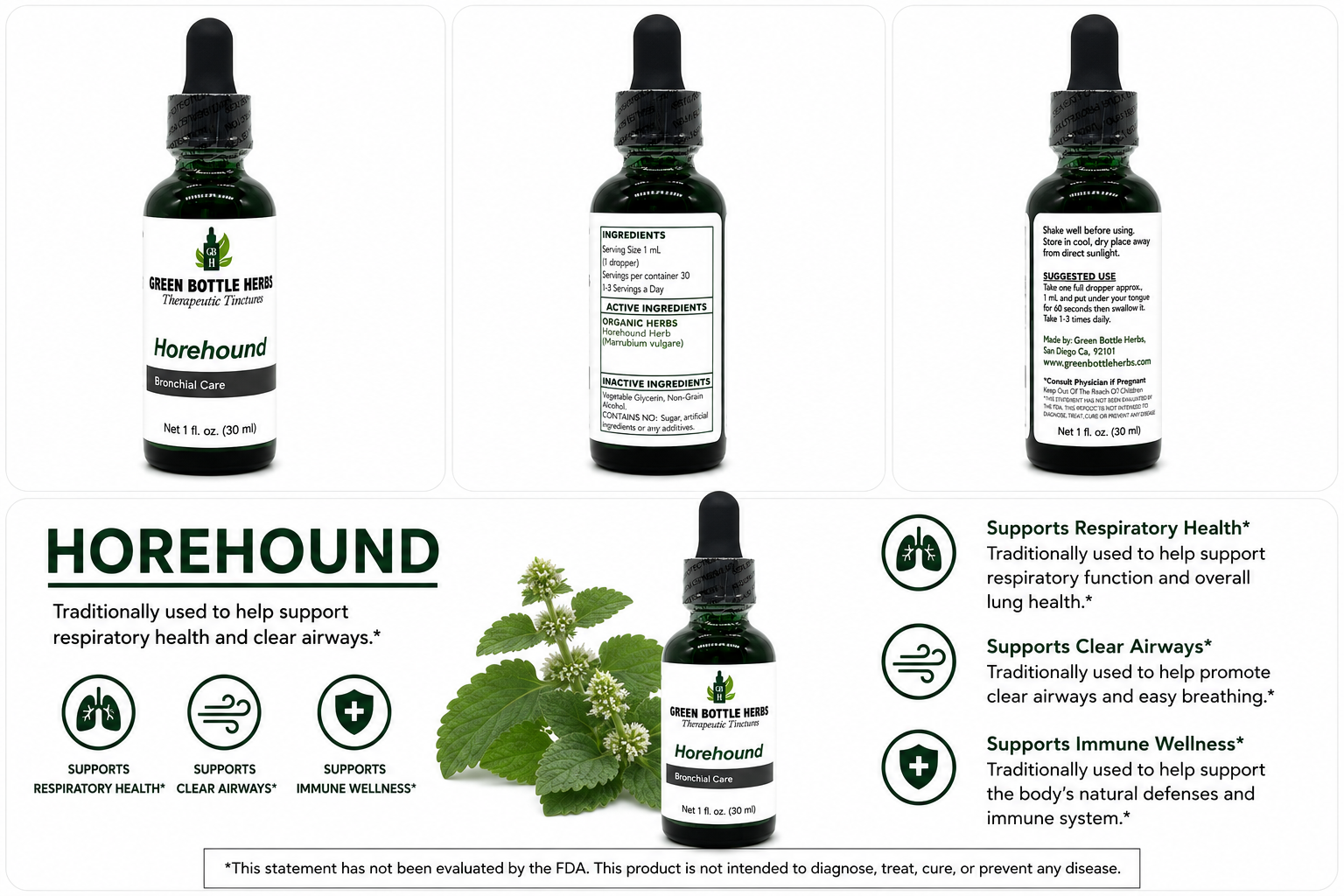 Horehound Tincture/Herbal Extract