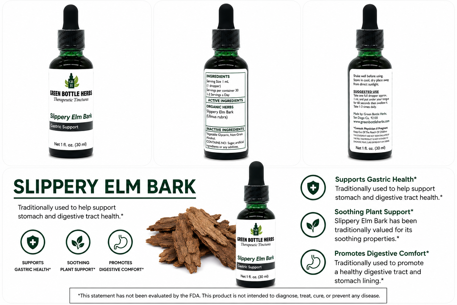 Slippery Elm Tincture/Herbal Extract