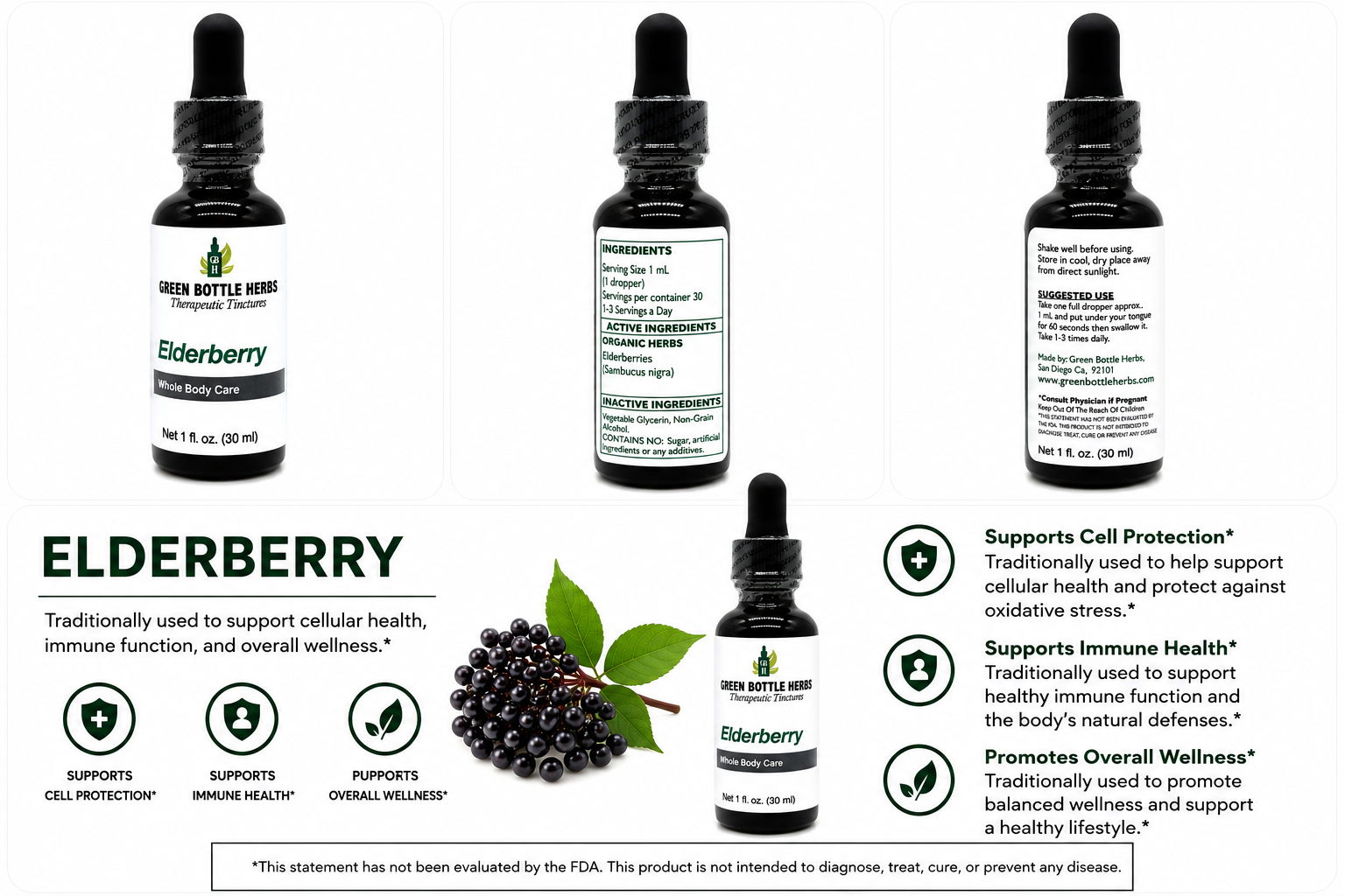 Elderberry Tincture/Herbal Extract
