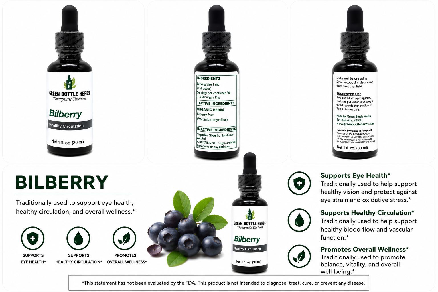 Bilberry Tincture/Herbal Extract