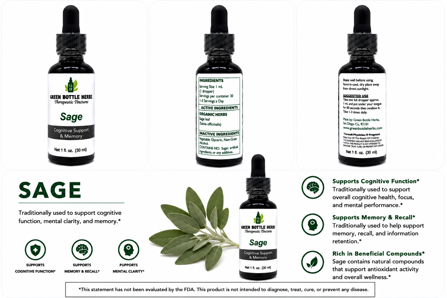 Sage Tincture/Herbal Extract
