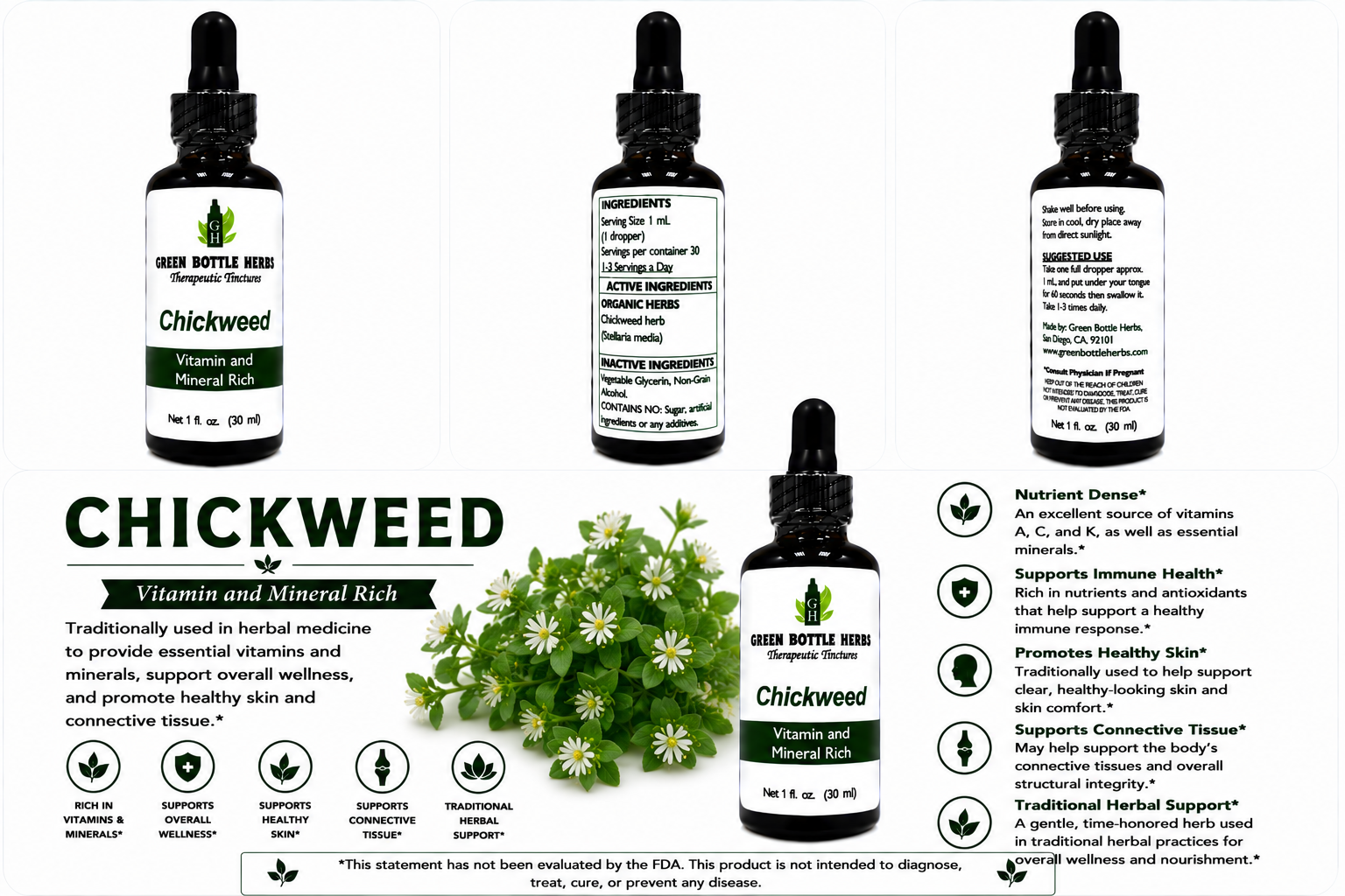 Chickweed Tincture/Herbal Extract