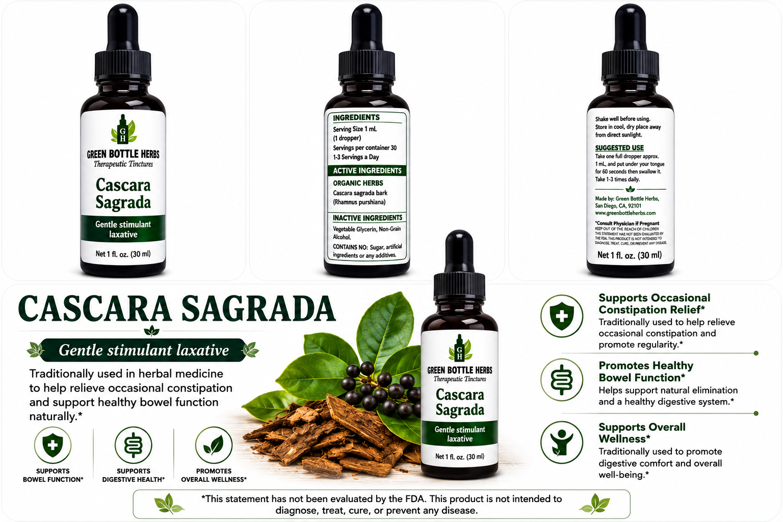 Cascara Sagrada Tincture/Herbal Extract