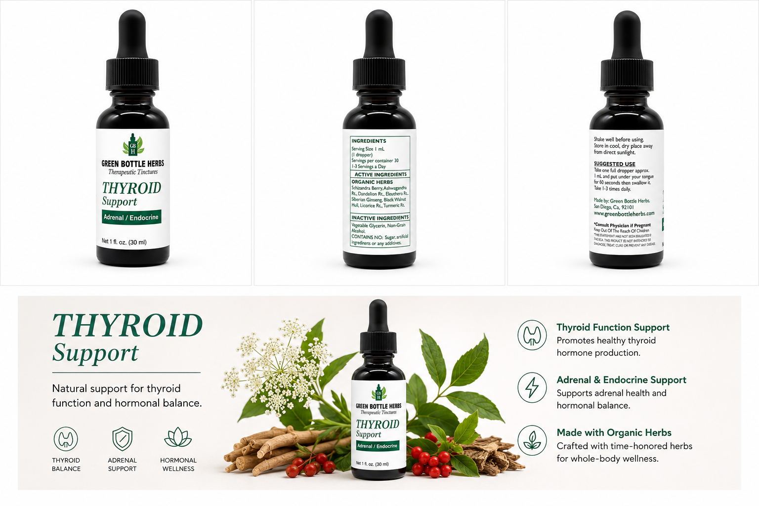 Thyroid Support Tincture/Herbal Extract