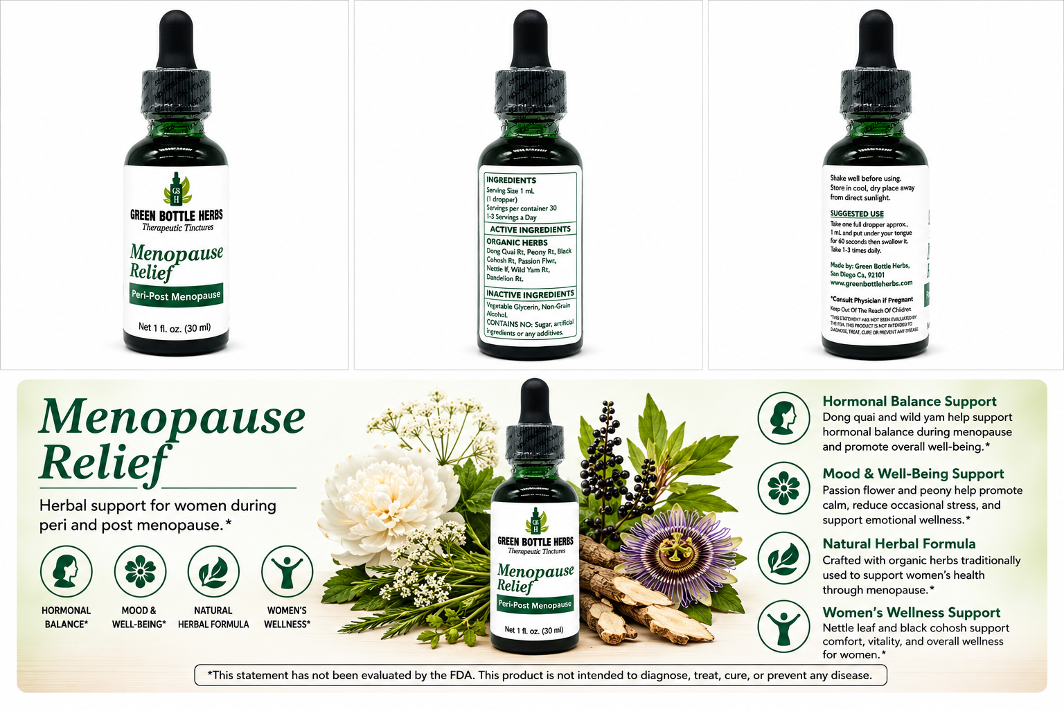 Menopause Transition Tincture/Herbal Extract