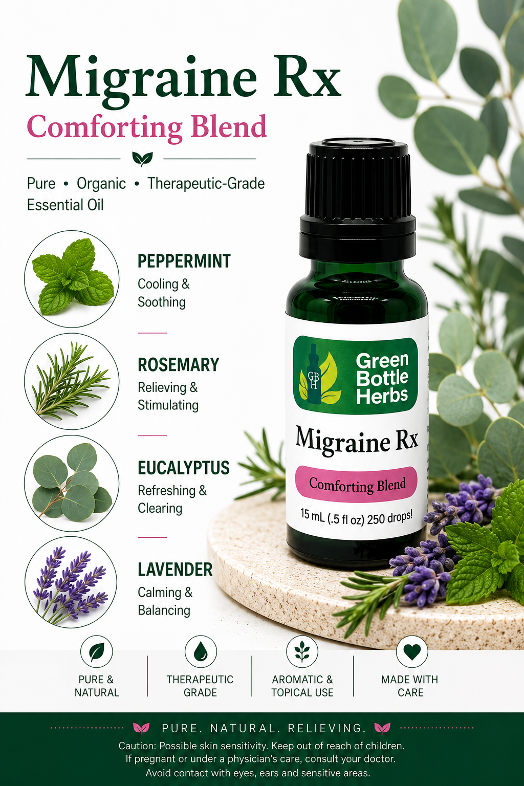 Migraine Relief Essential Oil Blend