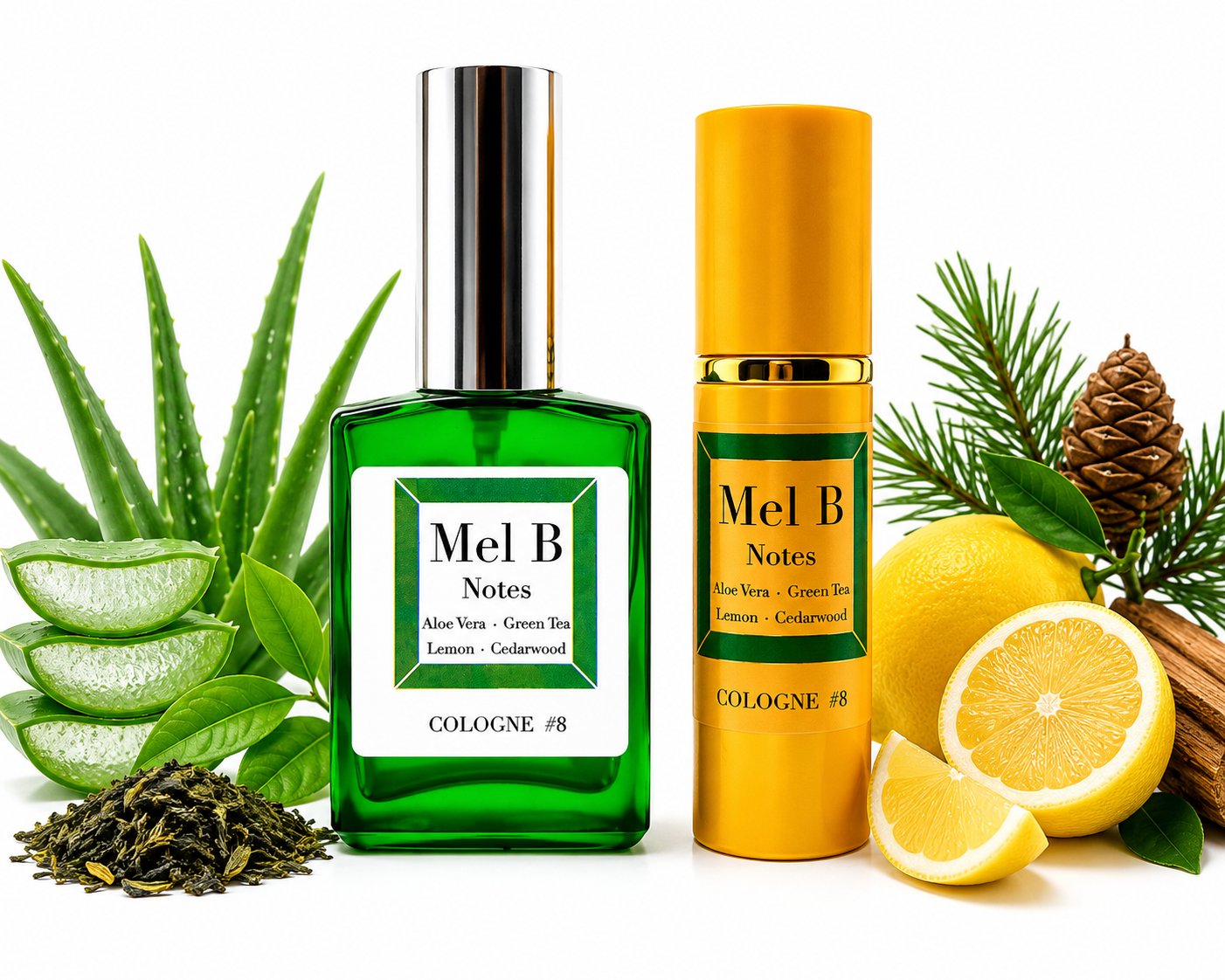 Cologne #8 Aloe Vera-Green Tea-Lemon-Cedarwood