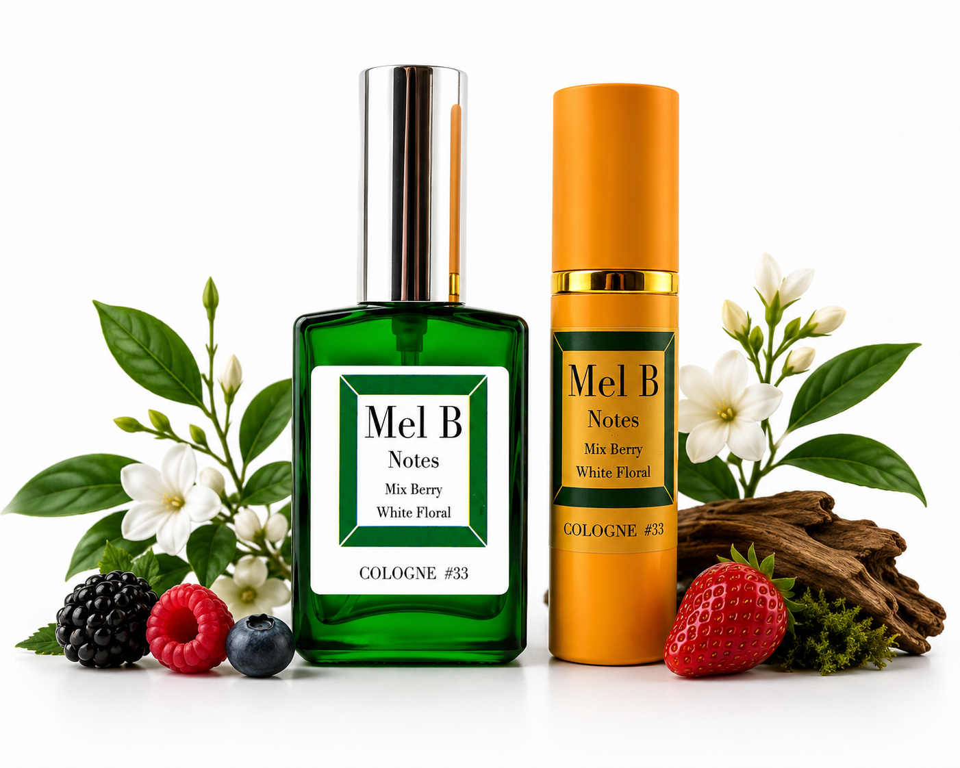 Cologne #33 Mix Berry-White Floral